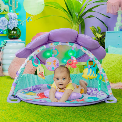 Disney Baby The Little Mermaid Activity Gym with Tummy Time Pillow