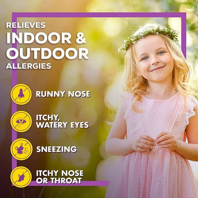 Allegra Children's Non-Drowsy Kids Allergy Relief, Berry Flavor, 4 fl oz BB 10/24