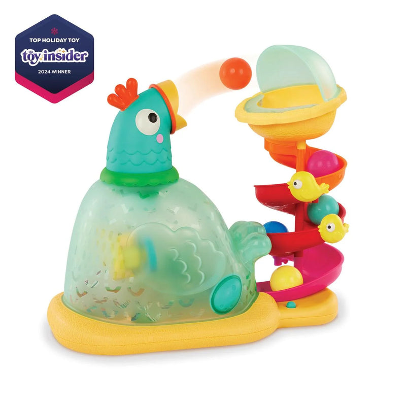 Battat Pop-A-Doodle-Doo Chicken Ball Popper with Music