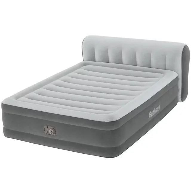 Bestway Headboard 18" Queen Air Mattress with Built-in Pump