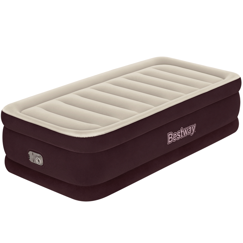 Bestway  Maroon Tritech Airbed Twin 20" with built-in AC pump