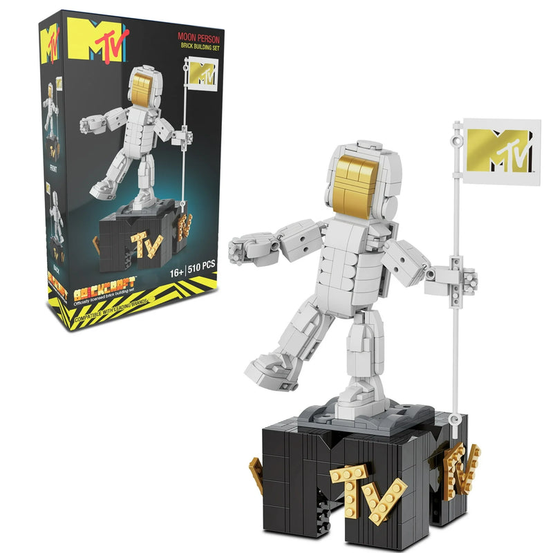 Brickcraft MTV Moon Person Brick Building Kit (510-Piece Set)