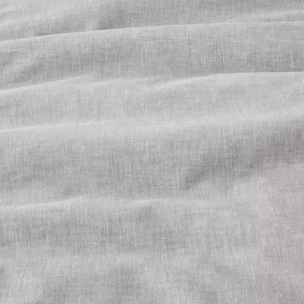 Linen Blend Duvet Set, Full/Queen, Jet Gray