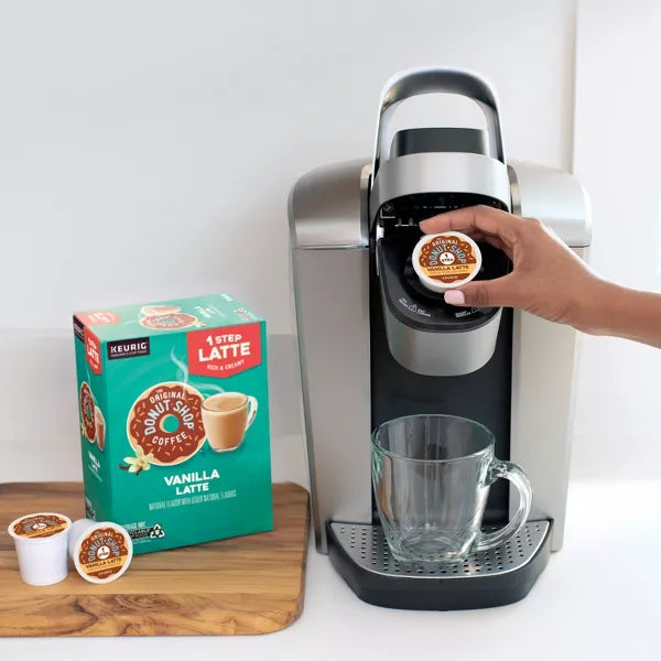 One Step Latte Vanilla Dark Roast- 20ct  K-Cup Pods - Best by 05/25