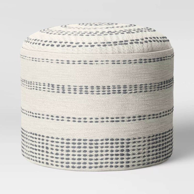 Darien Pouf Textured Neutral