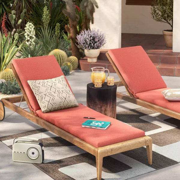 Modern Geo Rectangular Woven Indoor Outdoor Area Rug, 5&