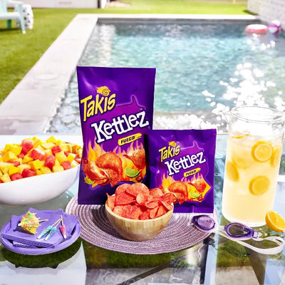 Takis Kettlez Fuego Kettle-Cooked Potato Chips, 8oz BB 08/24/24