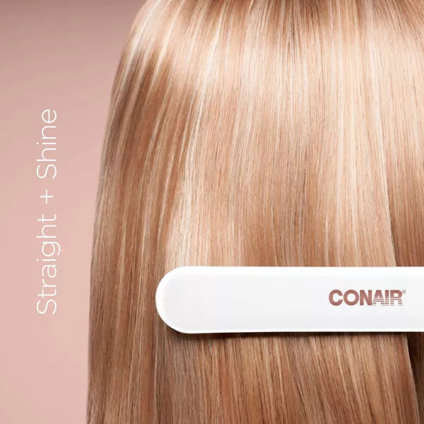 Conair Double Ceramic Flat Iron - White