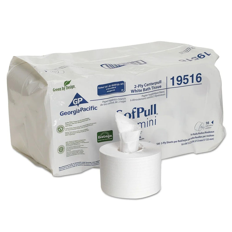 High-Capacity Centerpull 2-Ply Toilet Paper, 16 Rolls