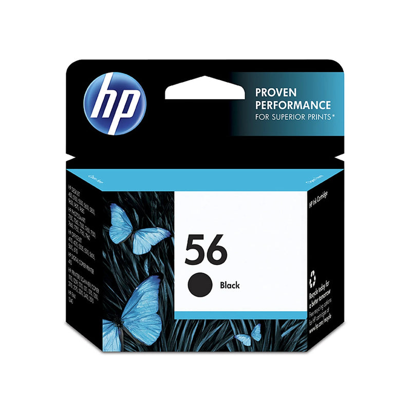 HP 56 Black Original Ink Cartridge, EXP 09/25