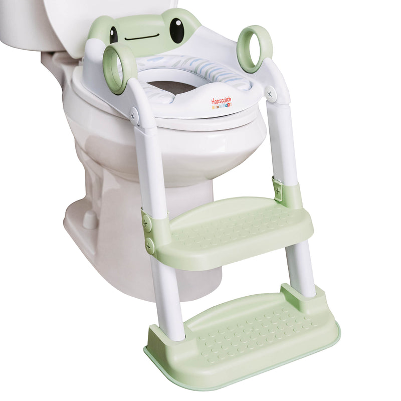 Hopscotch Lane Frog Character Step up Potty - Toddler Toilet Seat with Ladder