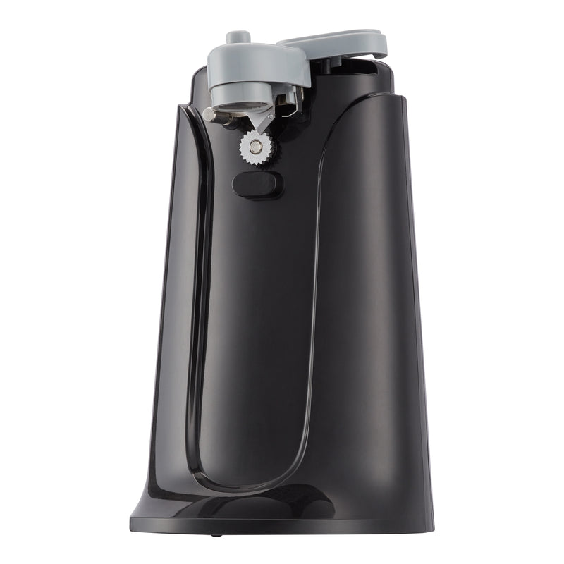 Mainstays black can opener with knife sharpener