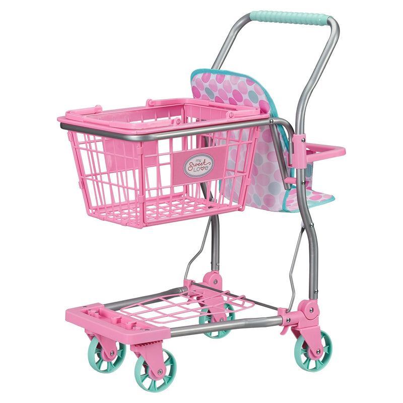 My Sweet Love Shopping Cart for 18" Dolls, Pink