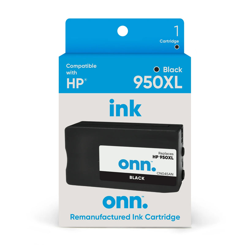 onn. HP 950XL High Yield Black Inkjet Cartridge, Exp; 02/24