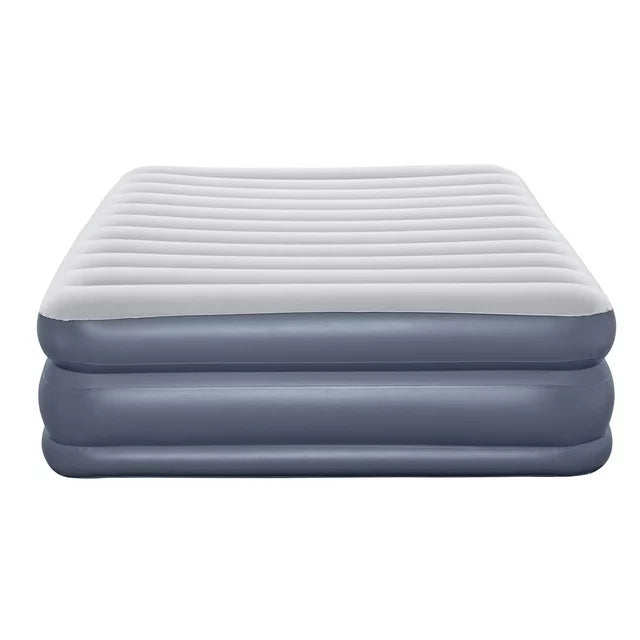 18in Air Mattress Antimicrobial Coating with Built-in AC Pump, Queen