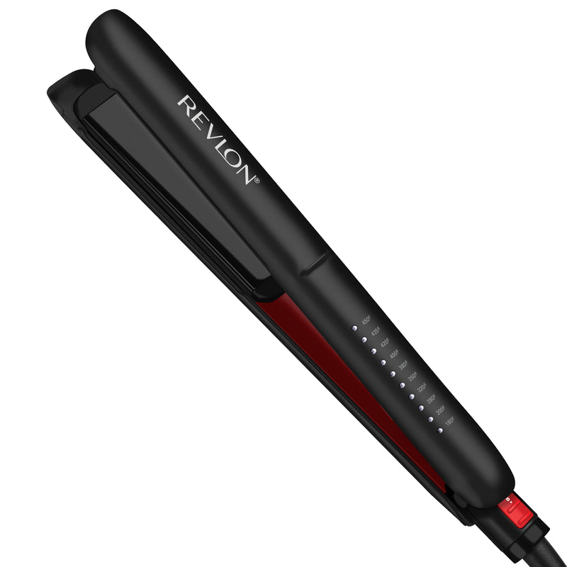 Revlon Smoothstay 1" Coconut Oil-Infused Ceramic Flat Iron, Black