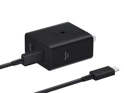 Samsung 50W Duo Power Adapter with 5A USB C Cable, Black