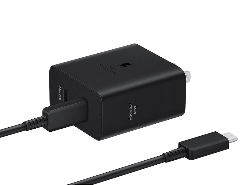 Samsung 50W Duo Power Adapter with 5A USB C Cable, Black