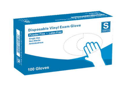 Vinyl Exam Gloves, Small