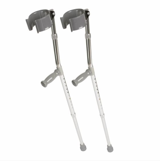 Medline Aluminum Forearm Crutches Tall Adult 1 Pair