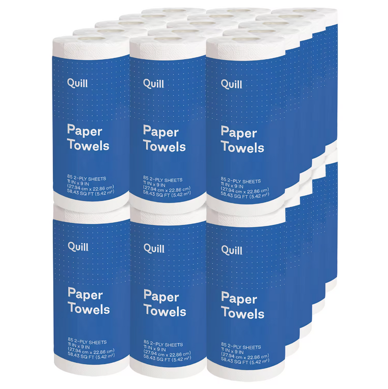 Kitchen Paper Towels, 2-Ply, 85 Sheets/Roll, 30 Rolls