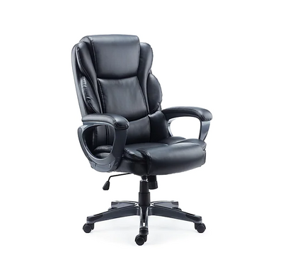 Staples Mcallum Ergonomic Bonded Leather Swivel Manager Chair