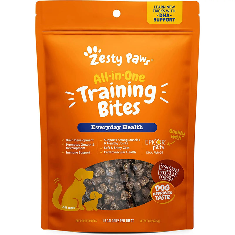 All-in-One Training Treats for Dogs, 8 oz Dry Soft Chews BB 04/25