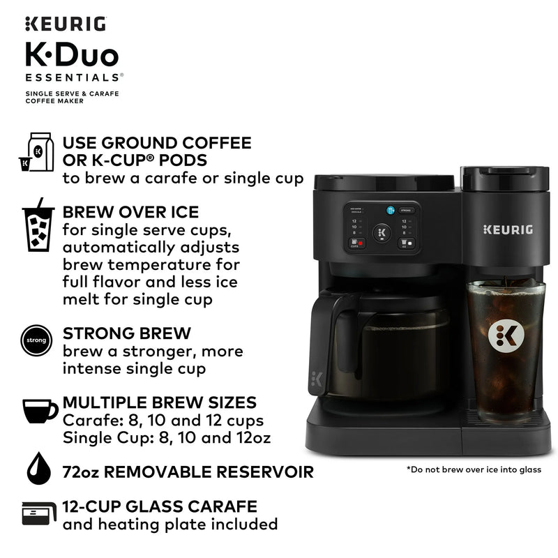 Keurig K-Duo Essentials, Hot & Iced Single-Serve