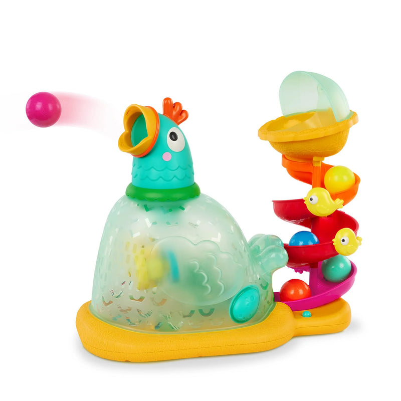 Battat Pop-A-Doodle-Doo Chicken Ball Popper with Music