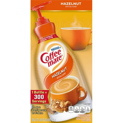 Coffee Mate Hazelnut Liquid Coffee Creamer, 50.7 Oz; Best by 12/24