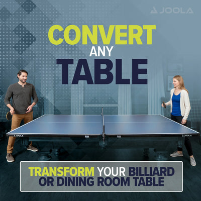 JOOLA Conversion Table Tennis Top and Net Set, size 9'x5', Blue