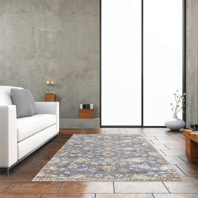 Mainstays Contabria Gray, Indoor Area Rug, 4'11" x 6'6"