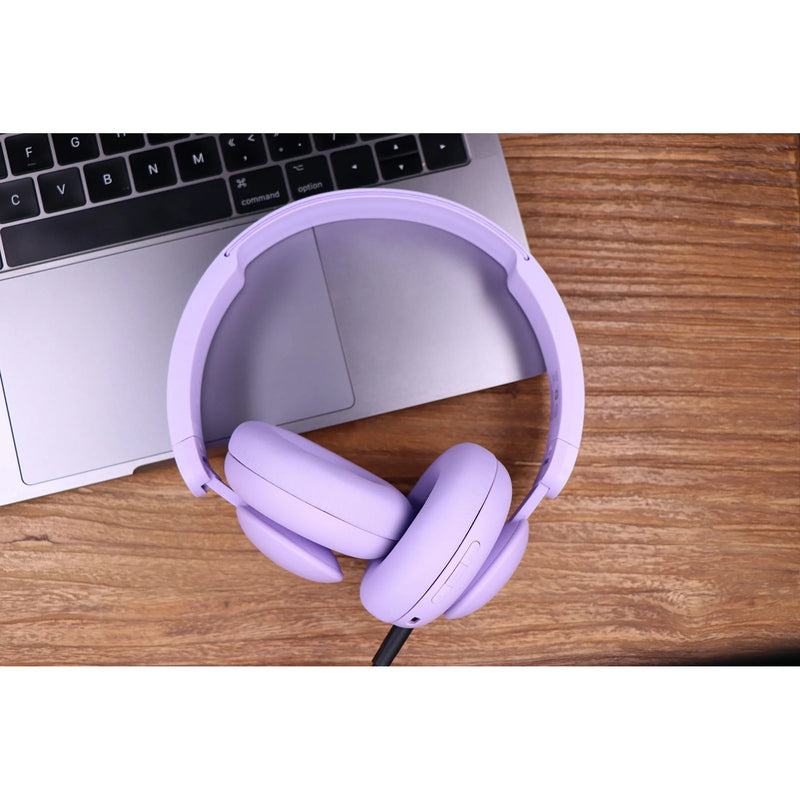 onn. Wireless Bluetooth on-Ear Headphones, Purple