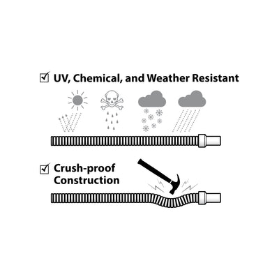 Mainstays 35' Swimming Pool and Spa Vacuum Hose with Adapter Set