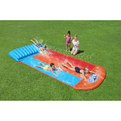 H2OGO! Triple Water Slide with Tsunami Splash Ramp 16'