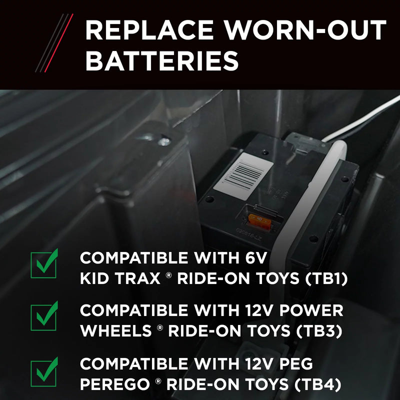 12 Volt Rechargeable Replacement Battery for Ride-on Toys