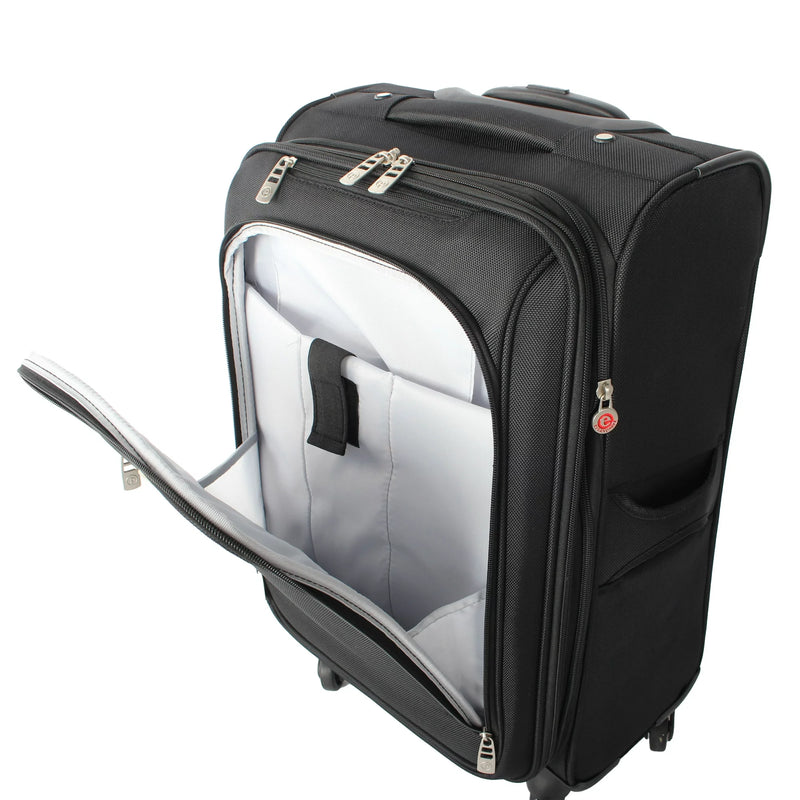 Arendale Soft Side 28” Expandable Checked Luggage, Black