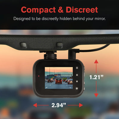 YADA 1080P Roadcam, Day or Night Smart G-sensor Recording 24/7