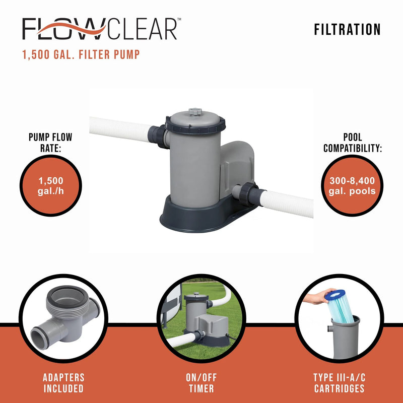 Flowclear 1500 gal. Above-Ground Pool Pump