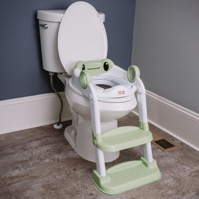 Hopscotch Lane Frog Character Step up Potty - Toddler Toilet Seat with Ladder