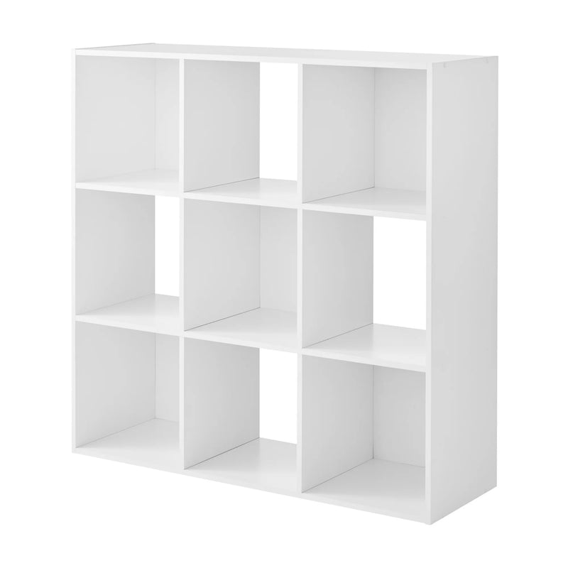 Mainstays 11" 9-Cube Storage Organizer, White