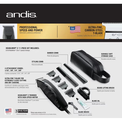 Andis Headliner 2 11-Piece Trimmer Kit