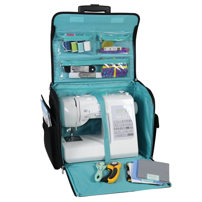 Rolling Sewing Machine Storage and Transport Tote
