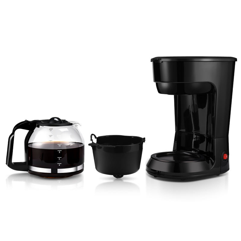 Mainstays 12 Cup Coffee Maker Black, Drip Coffee Maker