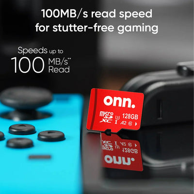 onn. 128 GB microSDXC U3 Memory Card for Nintendo Switch