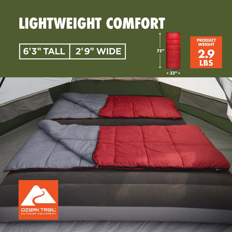 Ozark Trail 50-Degree Warm Weather Rectangular Sleeping Bag