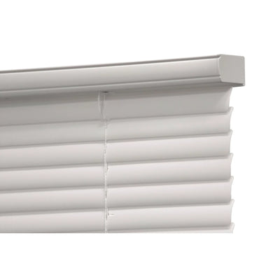 Mainstays 1" Cordless Vinyl Blinds, White, 72" Width x 64" Length