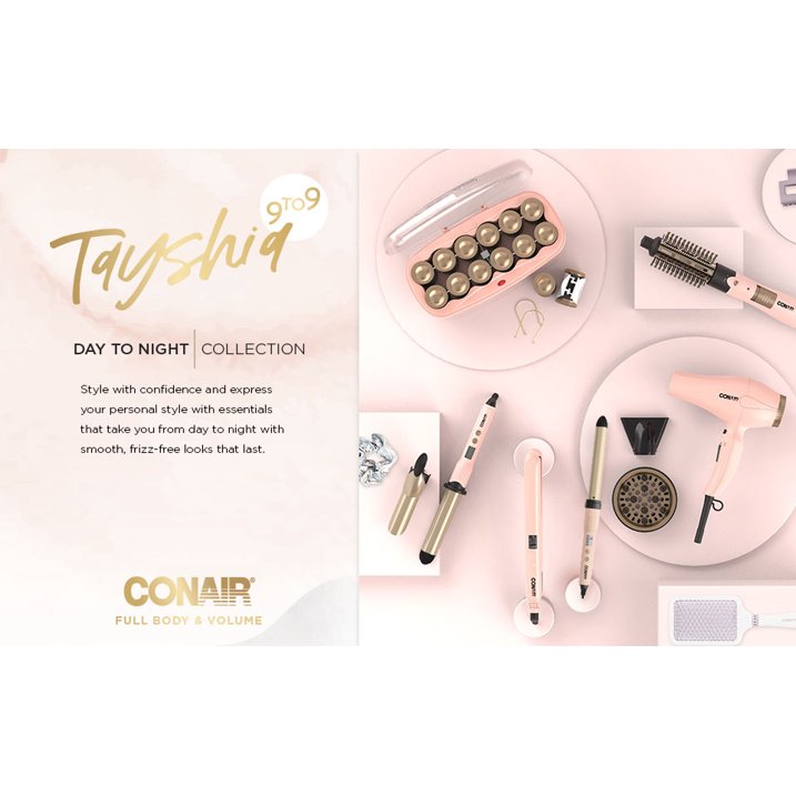 Tayshia 1" & 3/8" Interchangeable Clipless Curling Wand