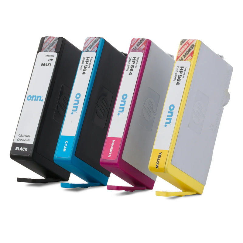 onn. Hp 564XL High Capacity Combo Inks, Pack of 4, EXP 03/24