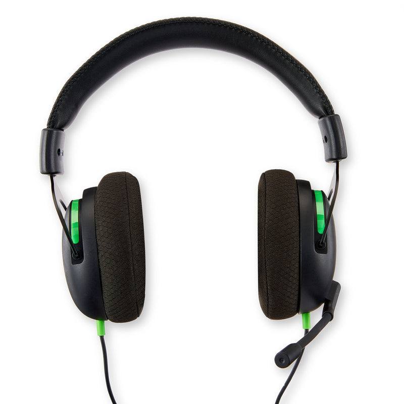 onn. Xbox Wired Video Gaming Headset, Black and Green